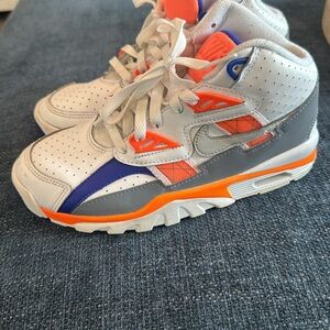 Nike Kids' White and Orange Sneakers